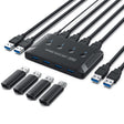 T29 USB3.0 Automatic 4 In 4 Out Switcher HUB Printer Sharing - USB 3.0 HUB by PMC TechLife | Online Shopping South Africa | PMC TechLife | Buy Now Pay Later Mobicred