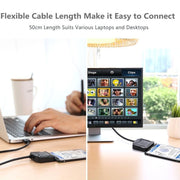 SATA To USB3.0 Easy Drive Cable External 2.5 / 3.5 Inch Hard Drive Adapter Cable(Black)