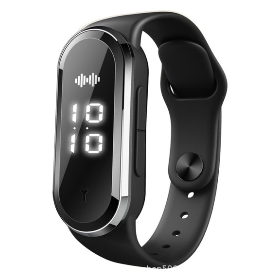 M21  Ultrasonic Mosquito Repellent Bracelet with Step Counter & Clock & Temperature Function(Black)
