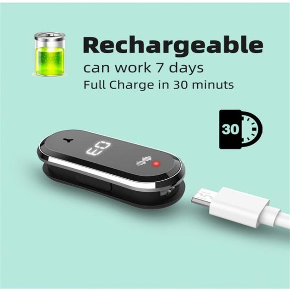 M21  Ultrasonic Mosquito Repellent Bracelet with Step Counter & Clock & Temperature Function(Black)