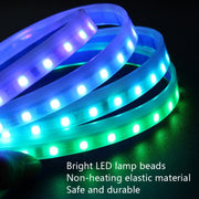 Car LED Streamer Decorative Hood Atmosphere Lights, Style: Monochrome Blue Light(1.8m)
