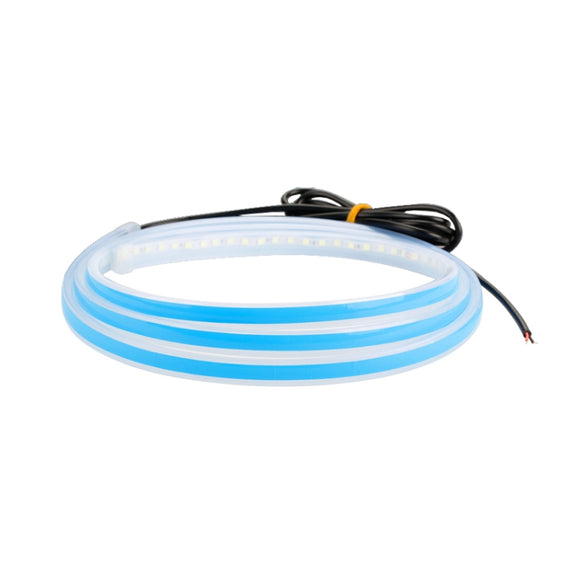 Car LED Streamer Decorative Hood Atmosphere Lights, Style: Monochrome Green Light(1.8m)