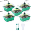 5 Set Plant Seed Starter Trays Kit,Seedling Tray Starter With Grow Light(Green) - free shipping - PMC TechLife - Order now!