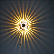 LED Aluminum Aisle Light Sunflower Corridor Lamp Decorative Light, Power source: Visible Installation 1W(Warm White)