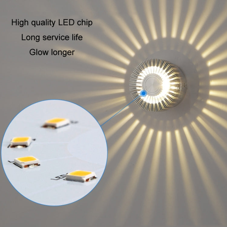 LED Aluminum Aisle Light Sunflower Corridor Lamp Decorative Light, Power source: Visible Installation 1W(Red)