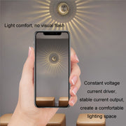 LED Aluminum Aisle Light Sunflower Corridor Lamp Decorative Light, Power source: Visible Installation 1W(Red)