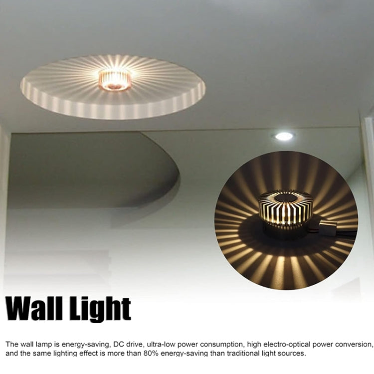 LED Aluminum Aisle Light Sunflower Corridor Lamp Decorative Light, Power source: Visible Installation 1W(Red)
