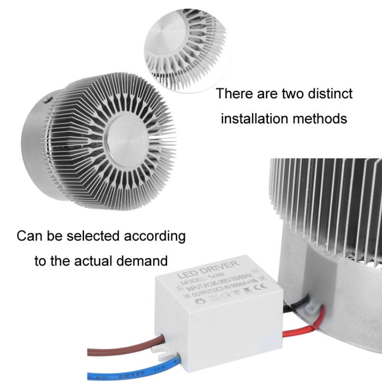 LED Aluminum Aisle Light Sunflower Corridor Lamp Decorative Light, Power source: Visible Installation 1W(Yellow)
