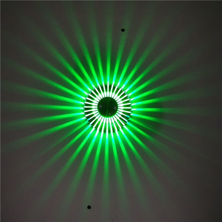 LED Aluminum Aisle Light Sunflower Corridor Lamp Decorative Light, Power source: Visible Installation 1W(Green)