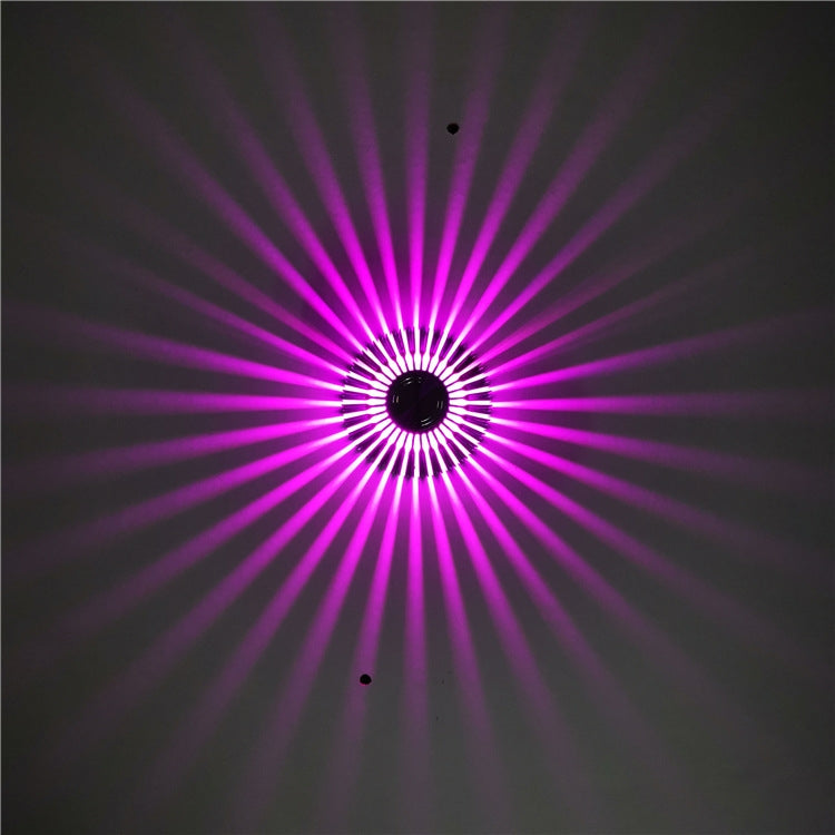 LED Aluminum Aisle Light Sunflower Corridor Lamp Decorative Light, Power source: Visible Installation 1W(Purple)