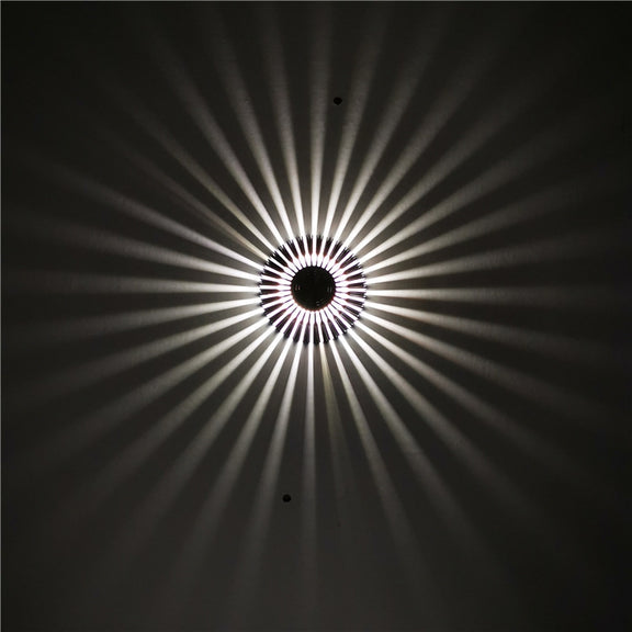 LED Aluminum Aisle Light Sunflower Corridor Lamp Decorative Light, Power source: Visible Installation 3W(White)