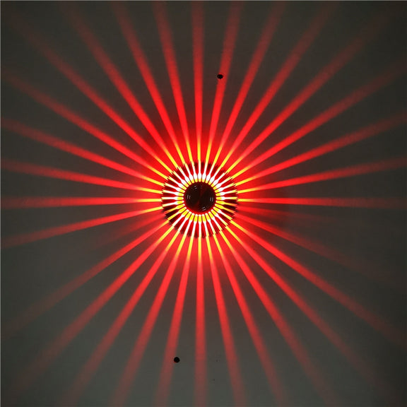 LED Aluminum Aisle Light Sunflower Corridor Lamp Decorative Light, Power source: Visible Installation 3W(Red)