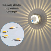 LED Aluminum Aisle Light Sunflower Corridor Lamp Decorative Light, Power source: Visible Installation 3W(Yellow)