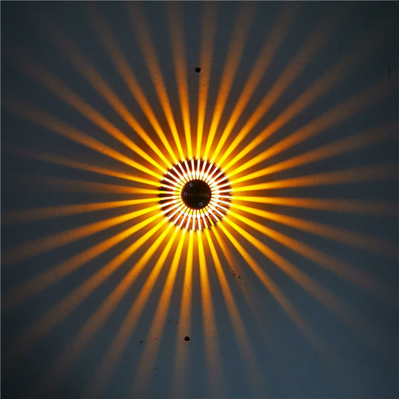 LED Aluminum Aisle Light Sunflower Corridor Lamp Decorative Light, Power source: Visible Installation 3W(Yellow)