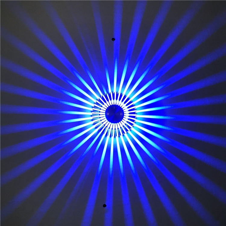 LED Aluminum Aisle Light Sunflower Corridor Lamp Decorative Light, Power source: Visible Installation 3W(Blue)