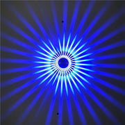 LED Aluminum Aisle Light Sunflower Corridor Lamp Decorative Light, Power source: Visible Installation 3W(Blue)