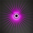 LED Aluminum Aisle Light Sunflower Corridor Lamp Decorative Light, Power source: Visible Installation 3W(Purple) - Novelty Lighting by PMC TechLife | Online Shopping South Africa | PMC TechLife | Buy Now Pay Later Mobicred