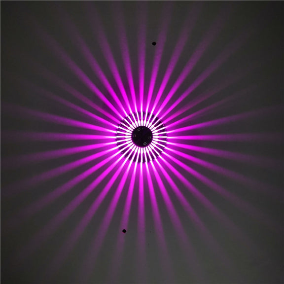 LED Aluminum Aisle Light Sunflower Corridor Lamp Decorative Light, Power source: Visible Installation 3W(Purple)