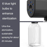 R2 Handheld Portable Blue Light Nano Spray Sterilizer(Black)
