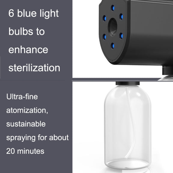 R2 Handheld Portable Blue Light Nano Spray Sterilizer(Black)