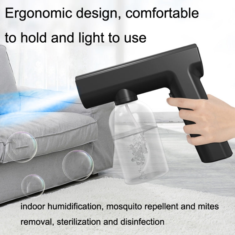 R2 Handheld Portable Blue Light Nano Spray Sterilizer(Black)