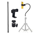 40cm Live Broadcast Bracket Extension Hose Tripod Accessories,Style: Hose+PTZ+Rotatable Phone Clip - Stand by PMC TechLife | Online Shopping South Africa | PMC TechLife | Buy Now Pay Later Mobicred