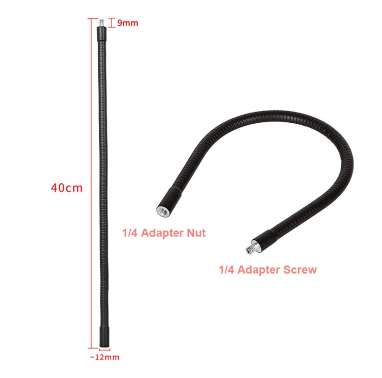 40cm Live Broadcast Bracket Extension Hose Tripod Accessories,Style: Hose+PTZ+Rotatable Phone Clip