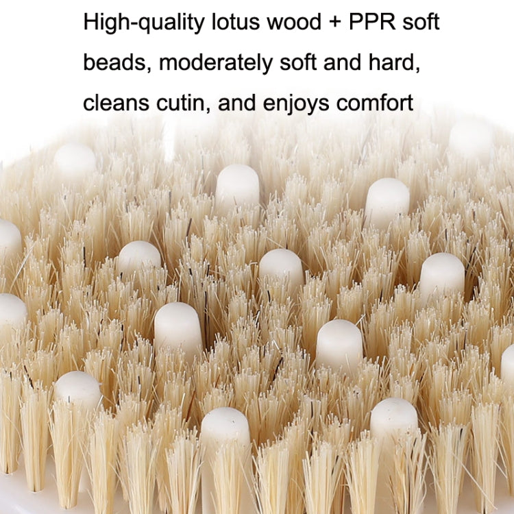 PPR Soft Bead Handleless Massage Bristle Bath Brush(As Show)