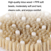 PPR Soft Bead Handleless Massage Bristle Bath Brush(As Show)