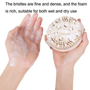PPR Soft Bead Handleless Massage Bristle Bath Brush(As Show)