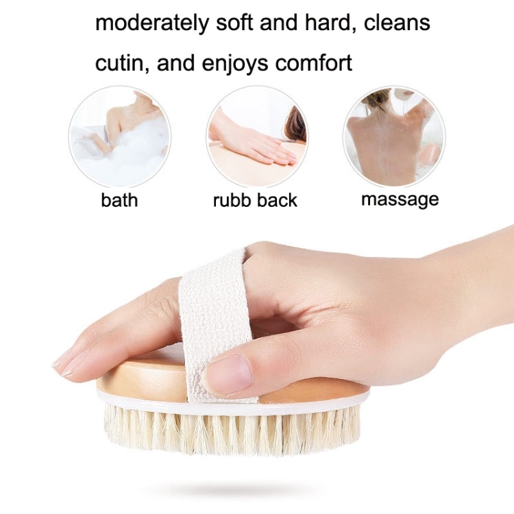 PPR Soft Bead Handleless Massage Bristle Bath Brush(As Show)