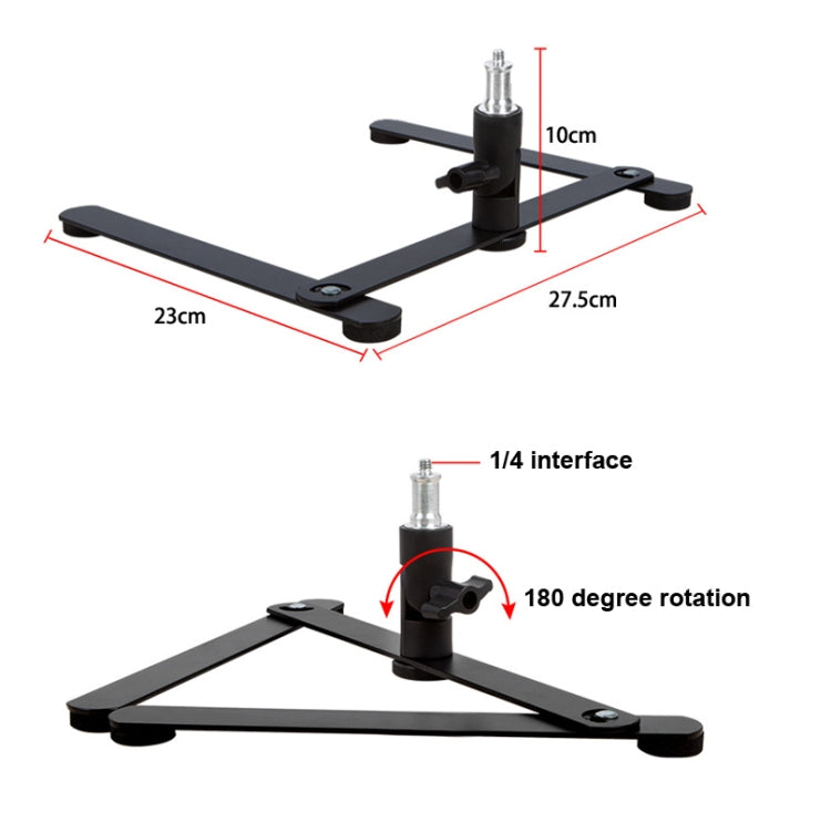 360 Degree Adjustable Metal Overhead Base Desktop Phone Holder,Style: Base+PTZ+Phone Clip