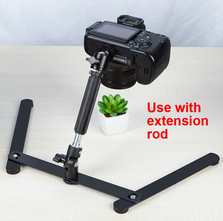 360 Degree Adjustable Metal Overhead Base Desktop Phone Holder,Style: Base+PTZ+Phone Clip