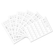 216 PCS Spice Jar Label Stickers Water-resistant Oil Proof Kitchen Spice Jar Label(6 Sheets / set)