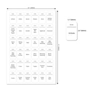 216 PCS Spice Jar Label Stickers Water-resistant Oil Proof Kitchen Spice Jar Label(6 Sheets / set)