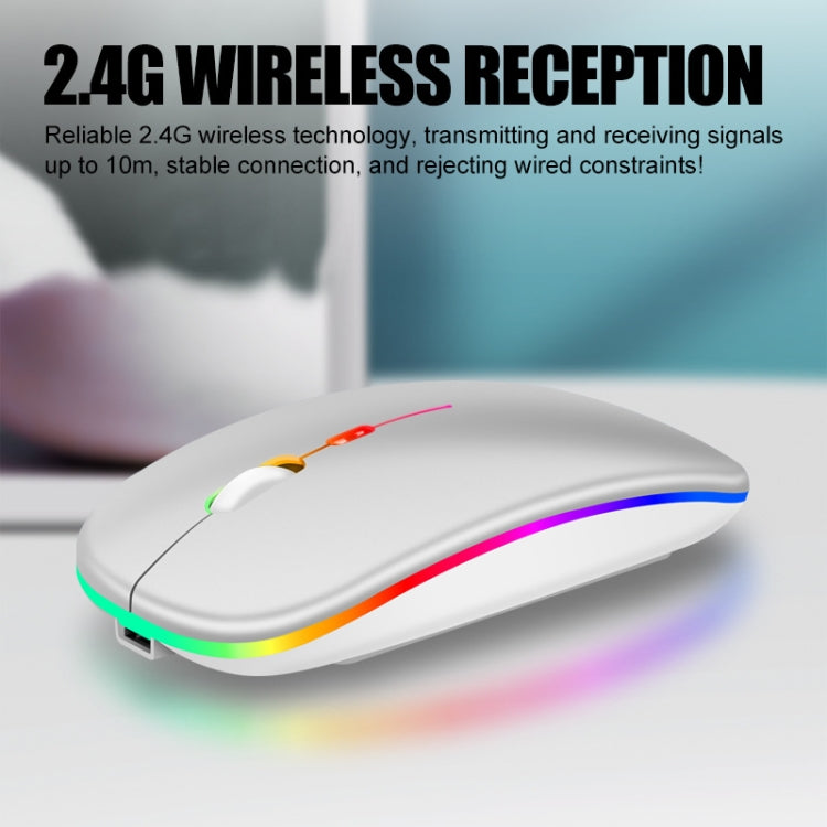 K-Snake BM110 RGB Lighting Effect Wireless Bluetooth Mouse(Black)
