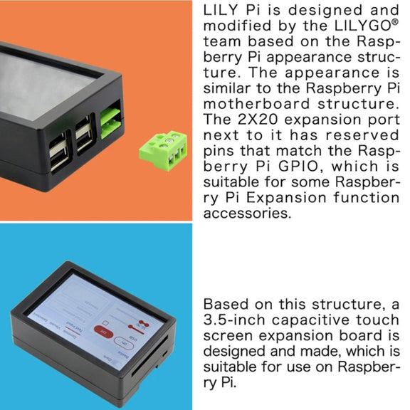Lily Pi ESP32 Chip WiFi Bluetooth 3.5 Inch Capacitive Touch Screen 5V Relay USB Expansion Port(USB To TTL)