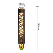T185 Electroplating Smoke Grey Warm Light LED Bulb Retro Lamp