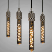 T185 Electroplating Smoke Grey Warm Light LED Bulb Retro Lamp