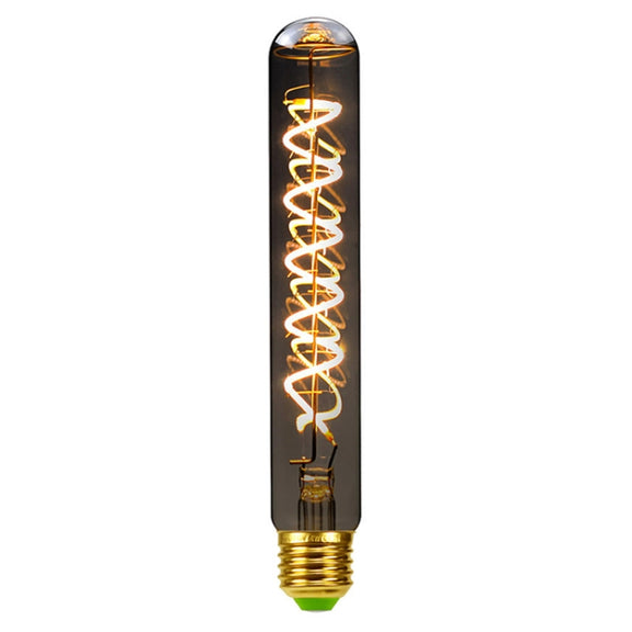 T185 Electroplating Smoke Grey Warm Light LED Bulb Retro Lamp