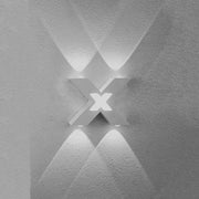 Bedroom Background Wall Lighting Outdoor Courtyard Water-resistant Wall Lamp, Light color: White(White)