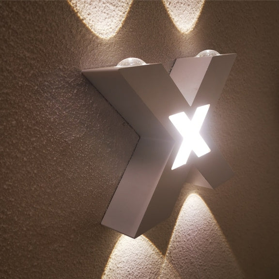 Bedroom Background Wall Lighting Outdoor Courtyard Water-resistant Wall Lamp, Light color: White(White)
