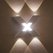 Bedroom Background Wall Lighting Outdoor Courtyard Water-resistant Wall Lamp, Light color: White(White)