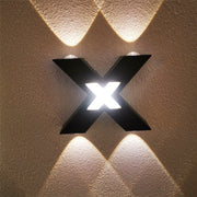 Bedroom Background Wall Lighting Outdoor Courtyard Water-resistant Wall Lamp, Light color: White(White)