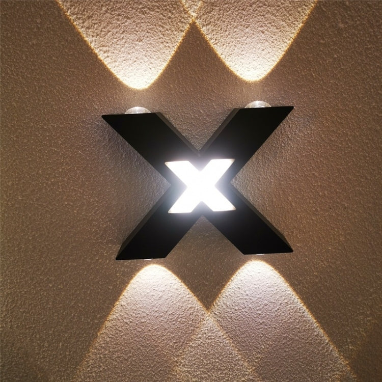 Bedroom Background Wall Lighting Outdoor Courtyard Water-resistant Wall Lamp, Light color: White(White)
