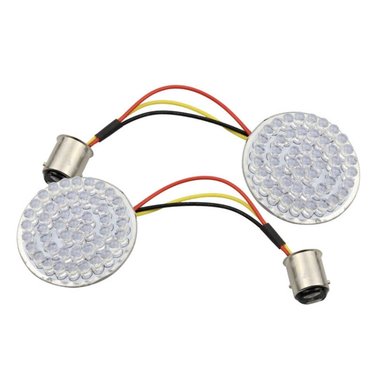 2 PCS Motorcycle LED Signal Steering Lamp For Dyna(White Light 1156 Without Lampshade)