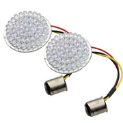 2 PCS Motorcycle LED Signal Steering Lamp For Dyna(Yellow Light 1156 Without Lampshade)