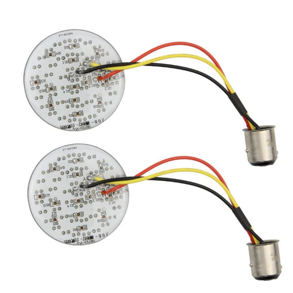 2 PCS Motorcycle LED Signal Steering Lamp For Dyna(White Light 1156 Without Lampshade)
