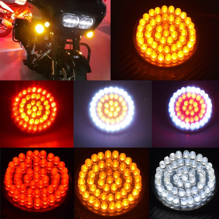 2 PCS Motorcycle LED Signal Steering Lamp For Dyna(Yellow Light 1156 Without Lampshade)