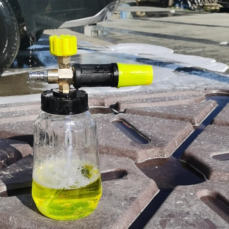 High Pressure Cleaning Machine 1/4 Quick Plug-In Joint Transparent Foam PA Pot(Foam Pot+Joint)
